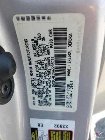 1NXBU4EE9AZ235074 2010 TOYOTA COROLLA photo no. 12