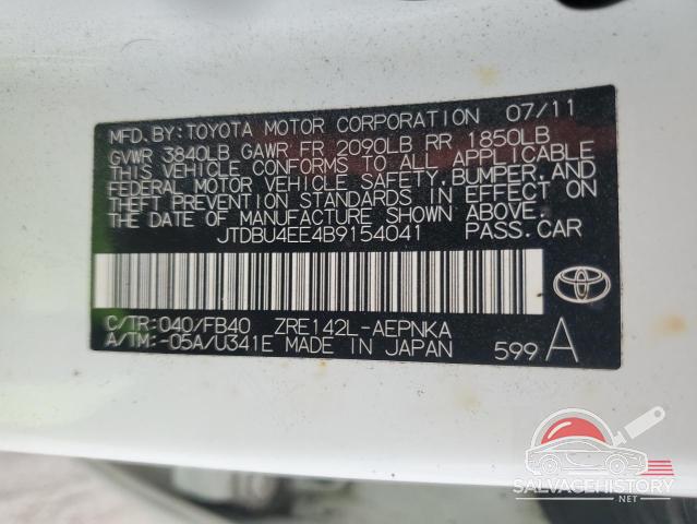 JTDBU4EE4B9154041 2011 TOYOTA COROLLA photo no. 13