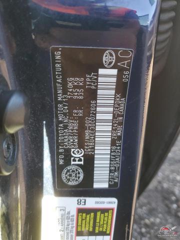2T1BU4EE3DC072606 2013 TOYOTA COROLLA photo no. 12