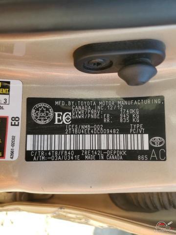 2T1BU4EE4DC009482 2013 TOYOTA COROLLA photo no. 12