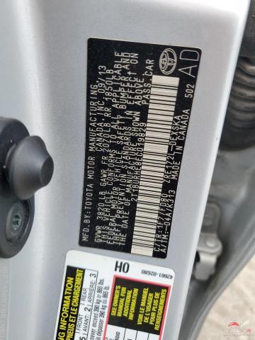 2T1BURHE8EC019829 2014 TOYOTA COROLLA photo no. 12