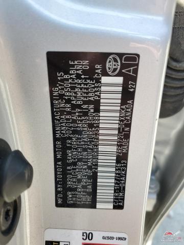 2T1BURHE0FC351880 2015 TOYOTA COROLLA photo no. 12