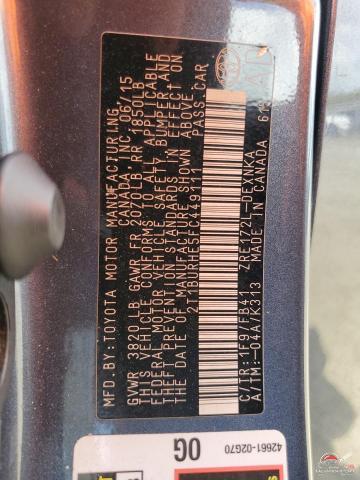 2T1BURHE5FC449111 2015 TOYOTA COROLLA photo no. 12