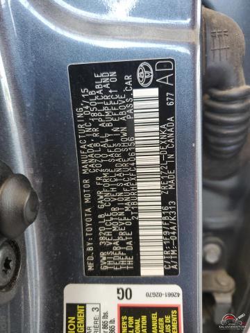 2T1BURHEXFC406156 2015 TOYOTA COROLLA photo no. 12