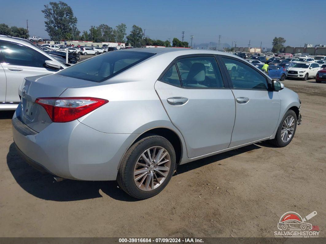 5YFBURHE4FP204963 2015 TOYOTA COROLLA photo no. 4