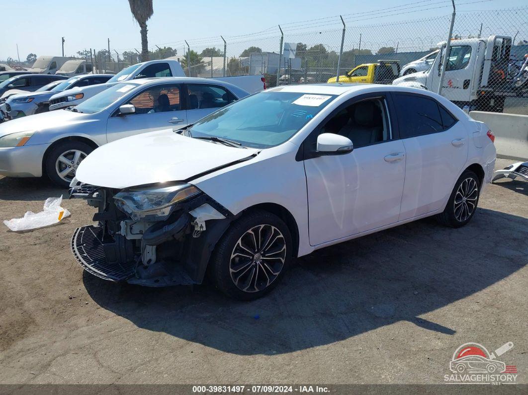 5YFBURHE5FP188322 2015 TOYOTA COROLLA photo no. 2