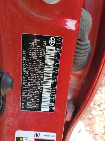 5YFBURHE6FP323789 2015 TOYOTA COROLLA photo no. 13
