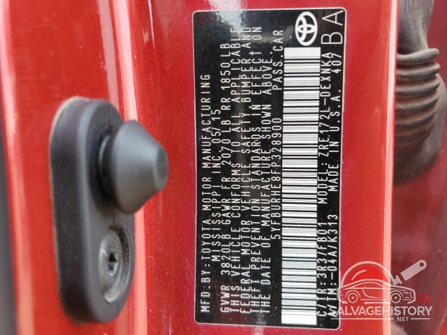 5YFBURHE8FP328900 2015 TOYOTA COROLLA photo no. 12