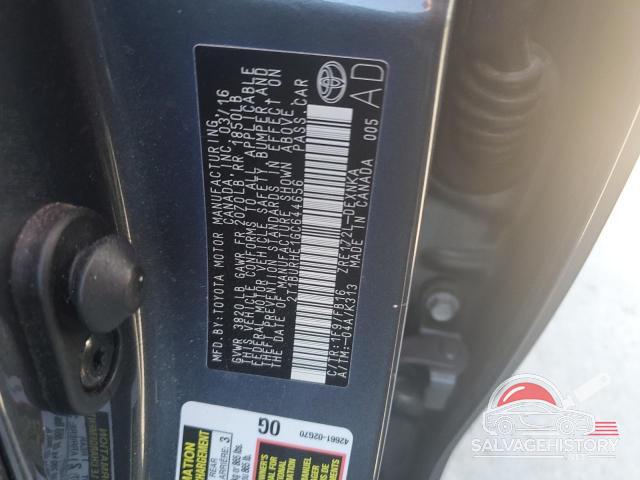 2T1BURHE1GC644656 2016 TOYOTA COROLLA photo no. 12