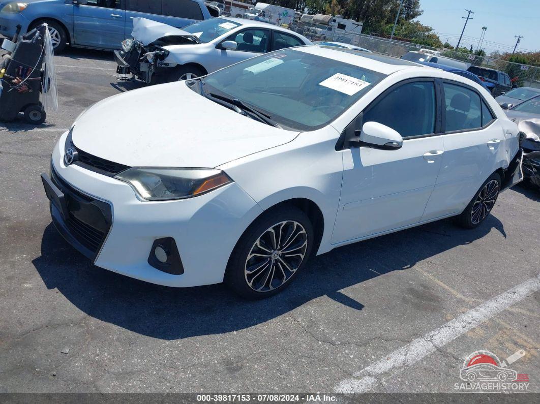 5YFBURHE3GP377794 2016 TOYOTA COROLLA photo no. 2