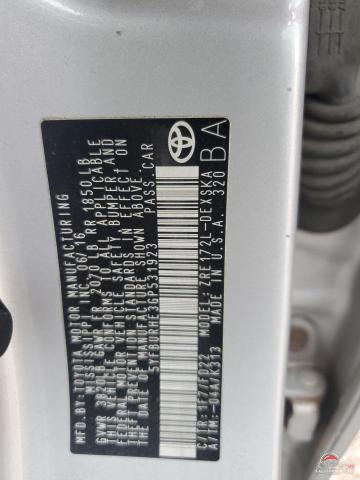 5YFBURHE3GP531923 2016 TOYOTA COROLLA photo no. 12