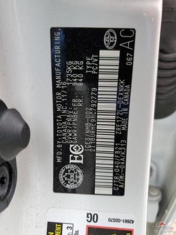 2T1BURHE9HC792779 2017 TOYOTA COROLLA photo no. 12