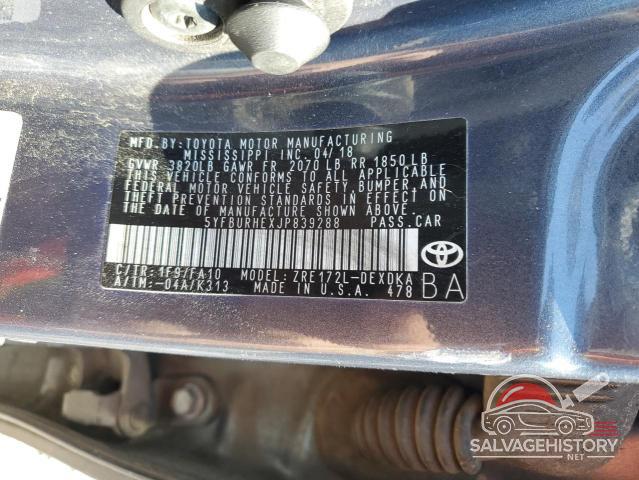 5YFBURHEXJP839288 2018 TOYOTA COROLLA photo no. 13