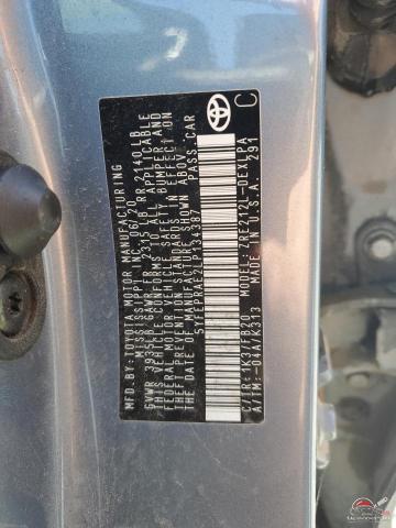 5YFEPRAE2LP134387 2020 TOYOTA COROLLA photo no. 12