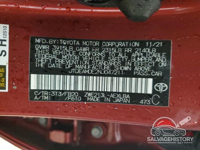 JTDEAMDE2NJ047211 2022 TOYOTA COROLLA photo no. 13