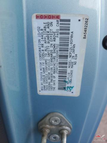 JTDAT123430266702 2003 TOYOTA ECHO photo no. 12