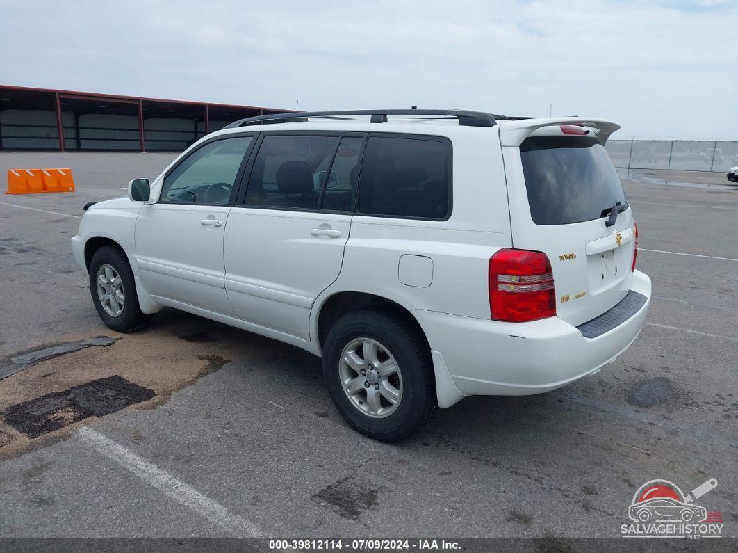 JTEHF21A810004525 2001 TOYOTA HIGHLANDER photo no. 3