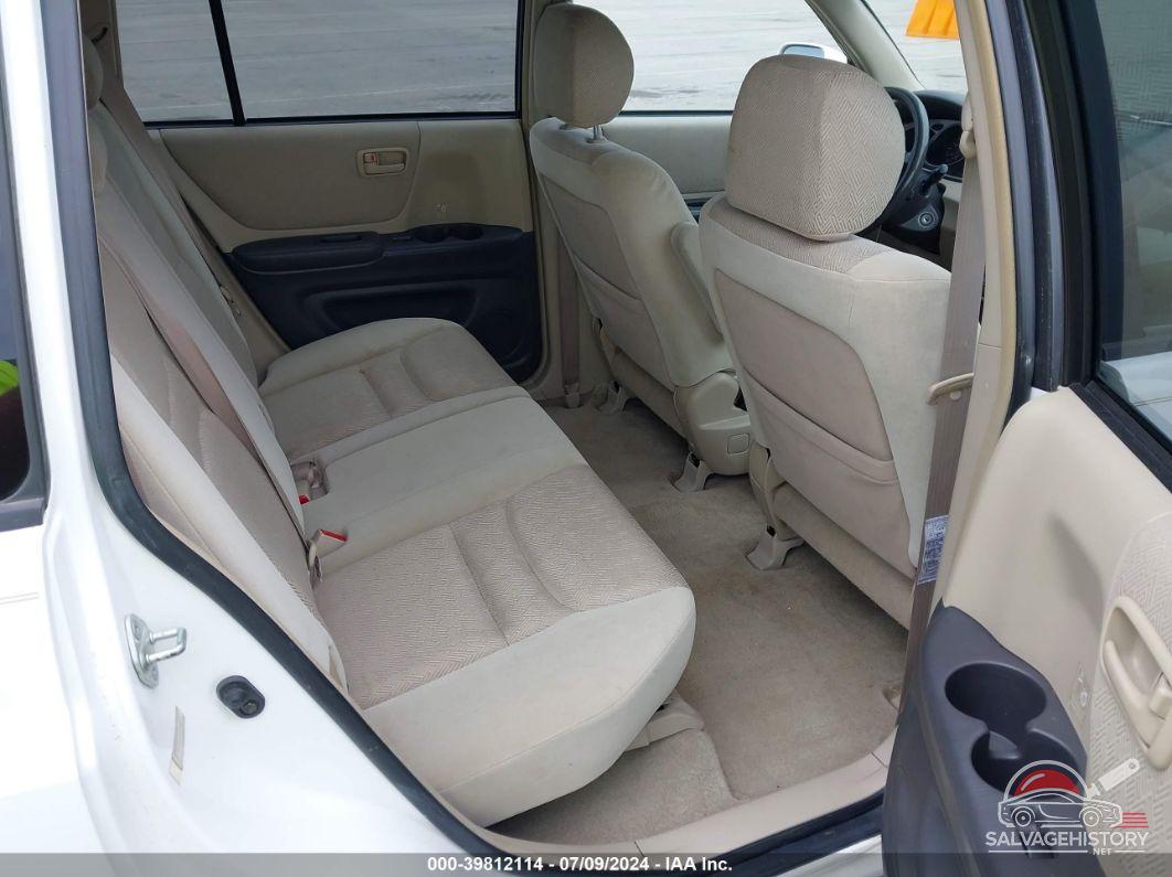 JTEHF21A810004525 2001 TOYOTA HIGHLANDER photo no. 8