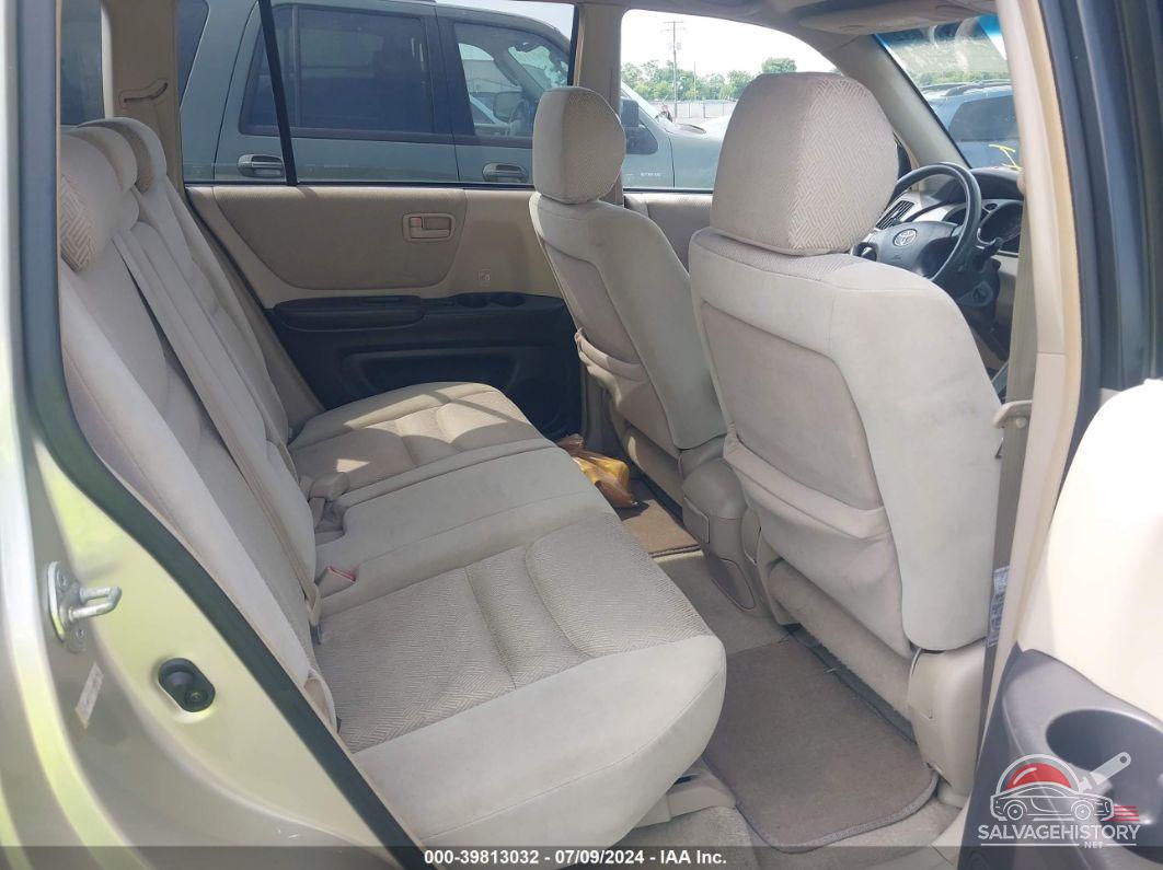 JTEHF21A530098768 2003 TOYOTA HIGHLANDER photo no. 8