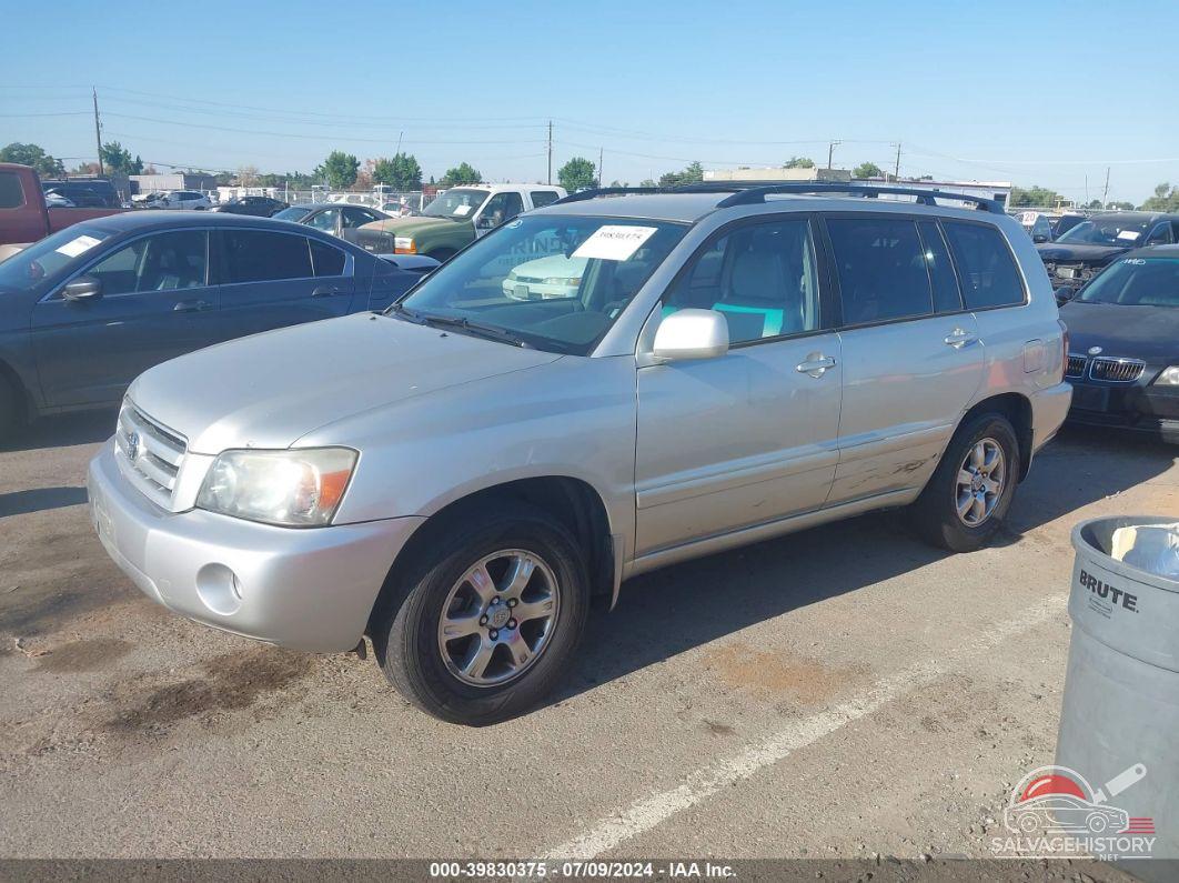 JTEDP21AX50068647 2005 TOYOTA HIGHLANDER photo no. 2