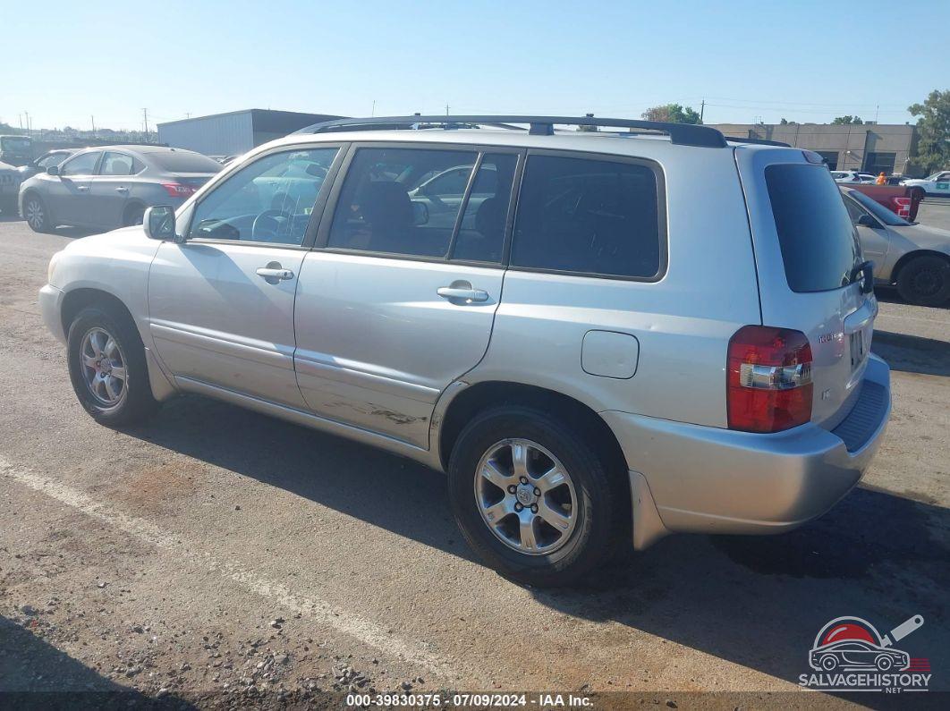 JTEDP21AX50068647 2005 TOYOTA HIGHLANDER photo no. 3