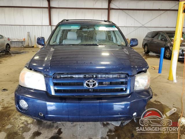 JTEEP21A450129155 2005 TOYOTA HIGHLANDER photo no. 5