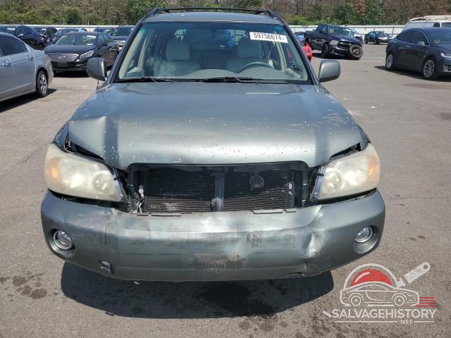 JTEEP21A950100086 2005 TOYOTA HIGHLANDER photo no. 5
