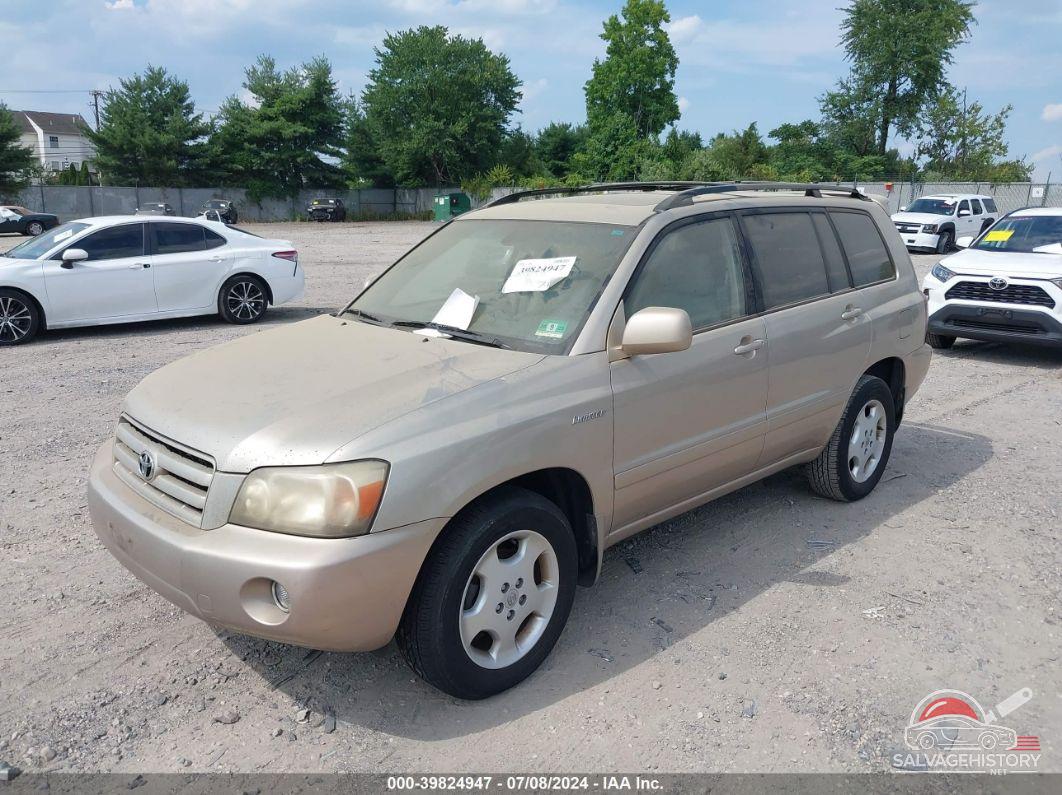 JTEEP21A950130110 2005 TOYOTA HIGHLANDER photo no. 2
