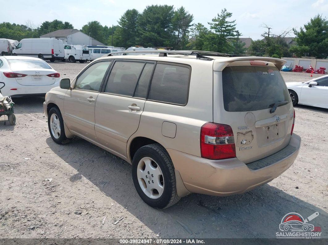 JTEEP21A950130110 2005 TOYOTA HIGHLANDER photo no. 3