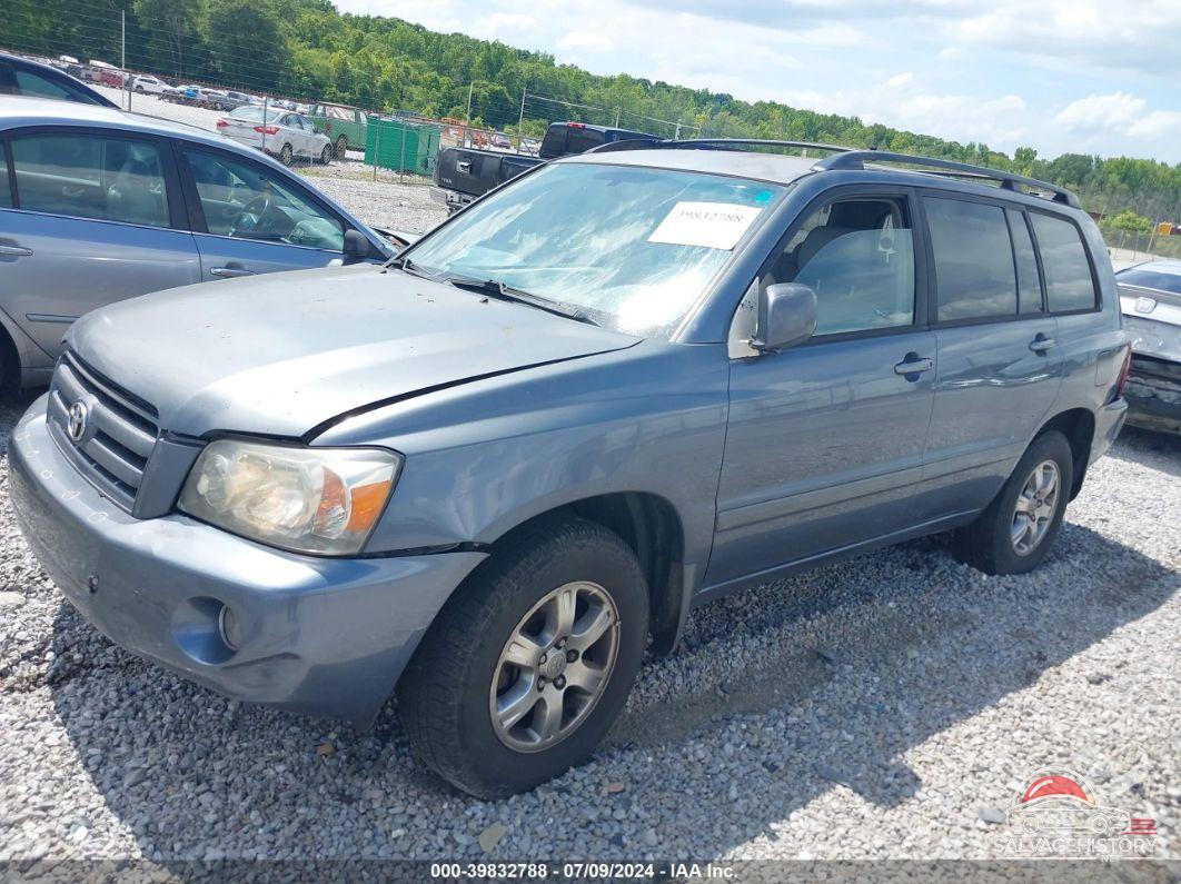 JTEGP21A950063730 2005 TOYOTA HIGHLANDER photo no. 2