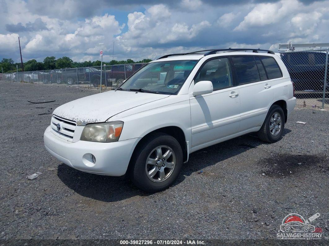JTEDP21A570142138 2007 TOYOTA HIGHLANDER photo no. 2
