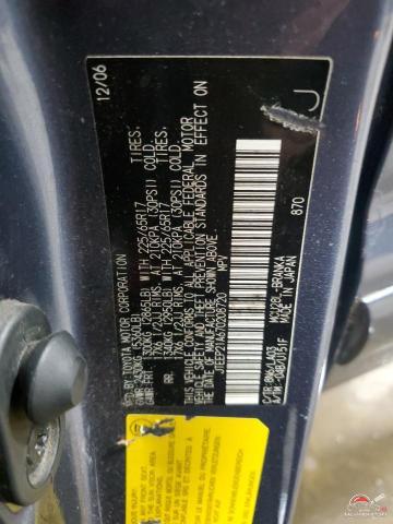 JTEEP21A670208720 2007 TOYOTA HIGHLANDER photo no. 13