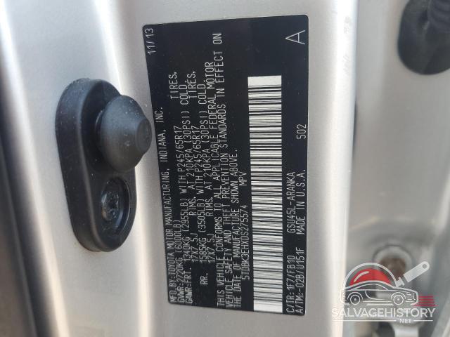 5TDBK3EHXDS275574 2013 TOYOTA HIGHLANDER photo no. 13