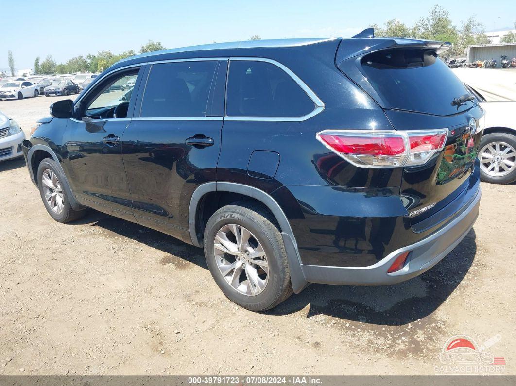 5TDJKRFH7FS216840 2015 TOYOTA HIGHLANDER photo no. 3