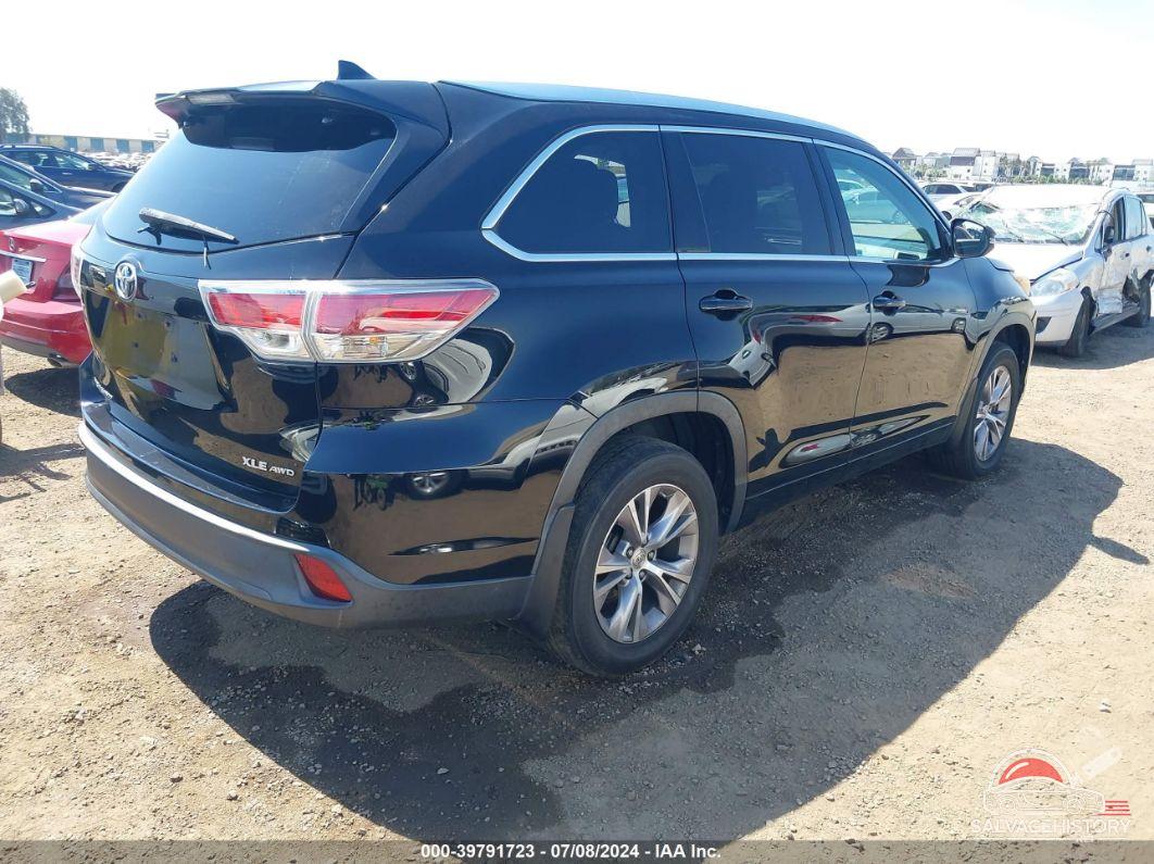 5TDJKRFH7FS216840 2015 TOYOTA HIGHLANDER photo no. 4