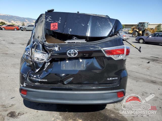5TDBKRFH3GS249629 2016 TOYOTA HIGHLANDER photo no. 6