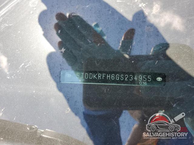 5TDDKRFH6GS234955 2016 TOYOTA HIGHLANDER photo no. 13