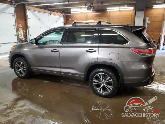 5TDJKRFH3GS284540 2016 TOYOTA HIGHLANDER photo no. 2