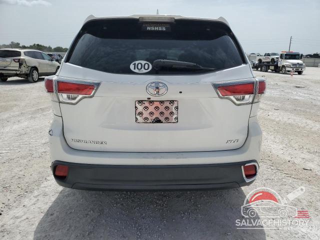 5TDKKRFH4GS156246 2016 TOYOTA HIGHLANDER photo no. 6