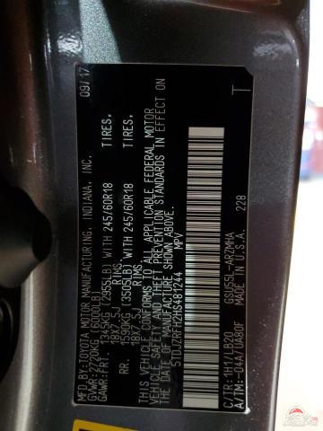 5TDJZRFH2HS481244 2017 TOYOTA HIGHLANDER photo no. 13