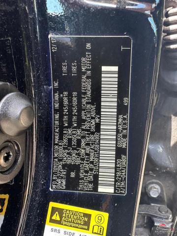5TDJZRFH1JS814992 2018 TOYOTA HIGHLANDER photo no. 11