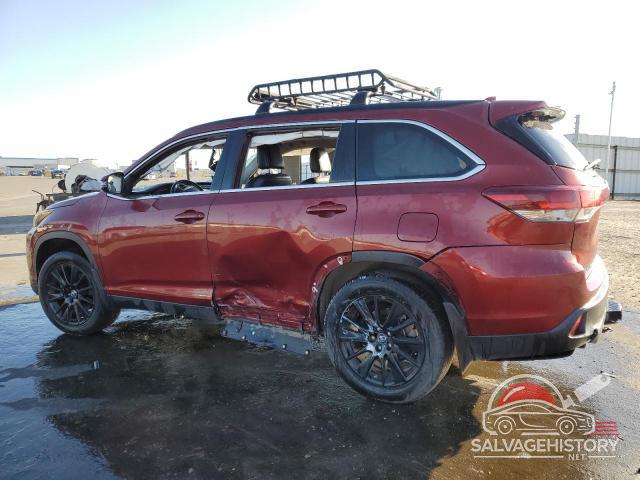 5TDJZRFH6KS566188 2019 TOYOTA HIGHLANDER photo no. 2