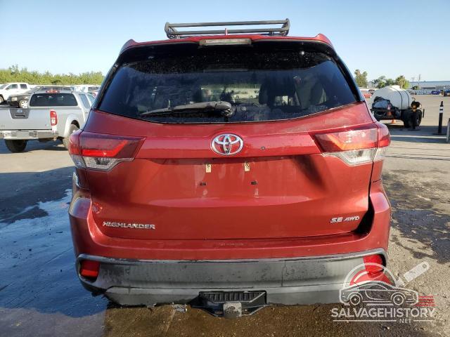 5TDJZRFH6KS566188 2019 TOYOTA HIGHLANDER photo no. 6