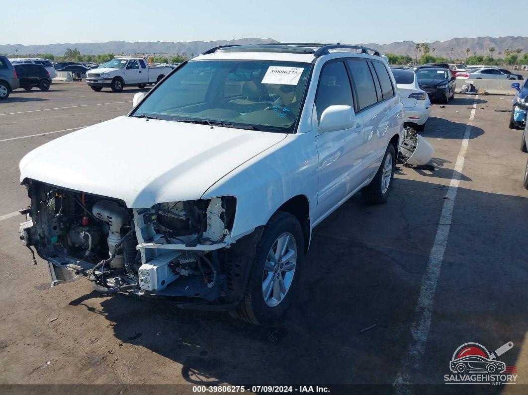 JTEEW21A560004184 2006 TOYOTA HIGHLANDER HYBRID photo no. 2