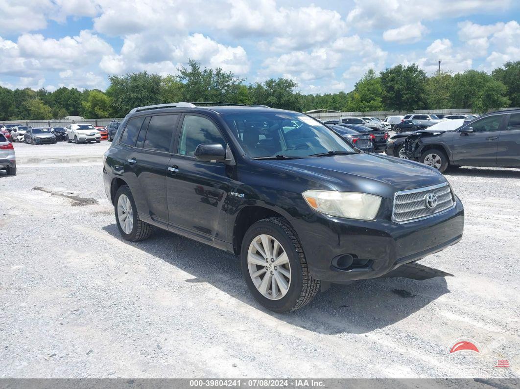 JTEBW3EHXA2040563 2010 TOYOTA HIGHLANDER HYBRID photo no. 2