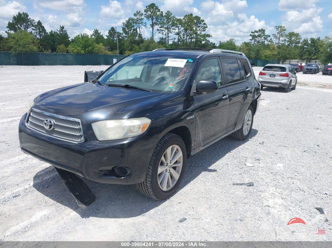 JTEBW3EHXA2040563 2010 TOYOTA HIGHLANDER HYBRID photo no. 2