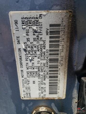 JT3AC11RXM0042183 1991 TOYOTA PREVIA photo no. 13