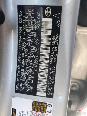 JTDKB20U157011329 2005 TOYOTA PRIUS photo no. 12