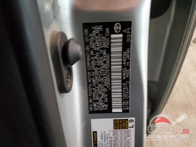 JTDKB20U757008340 2005 TOYOTA PRIUS photo no. 12