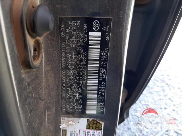 JTDKB20U063189208 2006 TOYOTA PRIUS photo no. 12